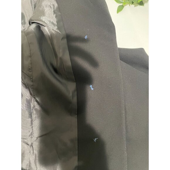 Jones Studio Womens Black Blazer Jacket 22W Button-Front Polyester Fully Lined - Picture 9 of 14